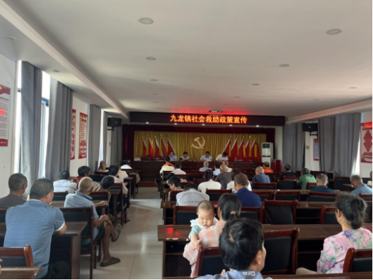 为民生护航  让政策暖心--九龙镇深入村（居）开展社会救助政策宣传活动